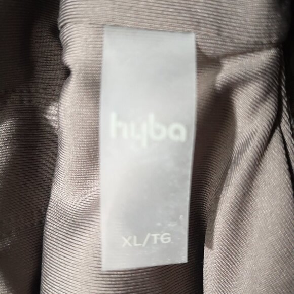 Hyba Ladies Size XL Removable Padding Brown/Beige Lined Sports Bra - Picture 3 of 8